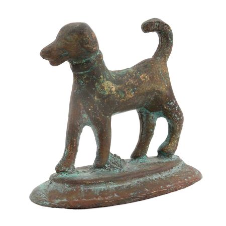 Brass Wild Dog With Short Tail For Home Decoration