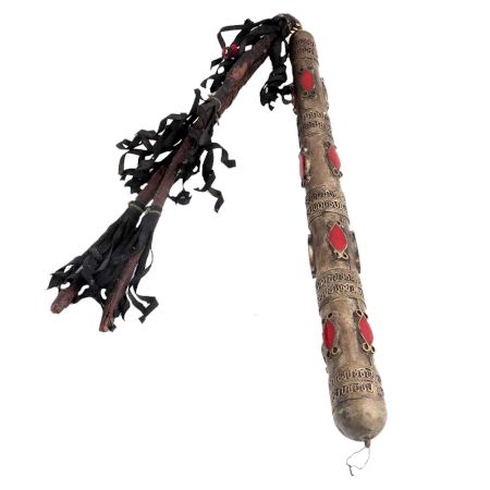 Horse Hunter with Red enamel work With Braided Suede Leather Straps