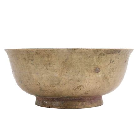Simple Brass Bowl On Round Base