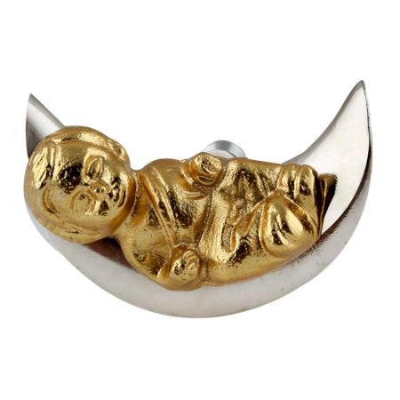 Baby Sleeping on Moon Iron Aluminium Cabinet Knobs