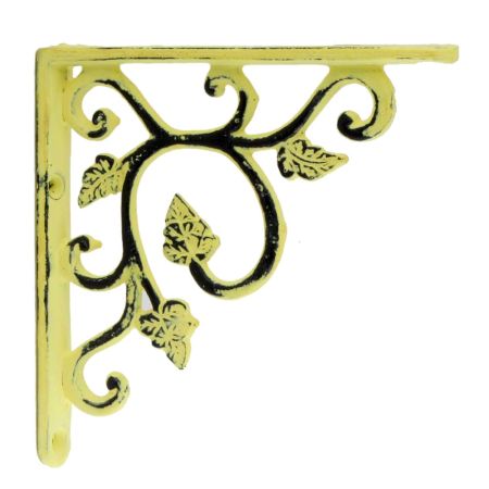 Antique Yellow Small Shelves Brackets
