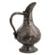 Copper Islamic Jug Carved Duck Figurine In Silver Finish