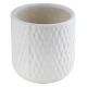 Small U Shaped White Ceramic Planter