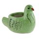 Ceramics Green Birds Shaped Planter