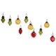 Multic-Color Combo Glass Tiny Christmas Hanging Set of 25