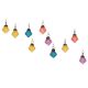 Multic-Color Combo Glass Tiny Christmas Hanging Set of 25