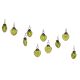 Olive Green Combo Glass Tiny Christmas Hanging Set of 25