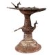 Peacock Brass Oil Lamp Traditional Engraved Worship lamp