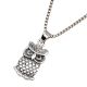 Owl 92.5 Sterling Silver Pendant  Halloween Party Wear For Men and Women