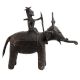 Hand Made Brass Tribal Man  Elephant Figurine