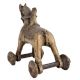 Brass Horse On Wheels Temple Toy