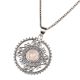 Round Decorative 92.5 Sterling Silver Pendant Jewelry