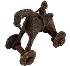 Home Decorative Old Temple Toy Of Horse With A Rider