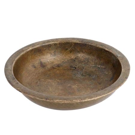Rustic Brass Open Bowl For Decoration