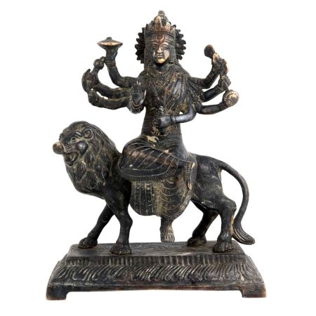 Brass Durga Statue Religious Gift Decoration
