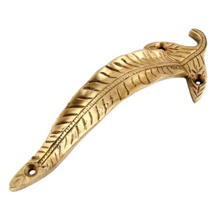 Brass Long Leaf Door Handle