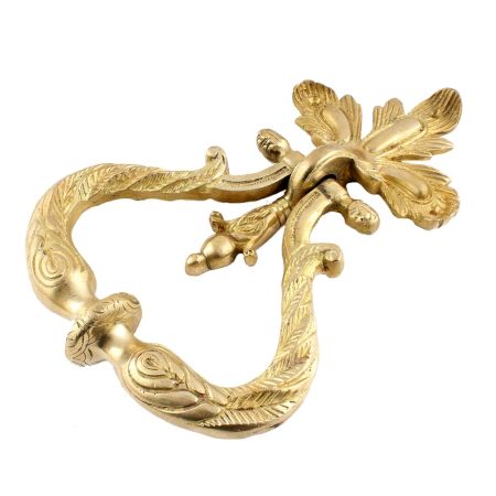 Engraved Drop Ring Drawer Pulls Knob Handle