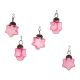 Pink Star Combo Glass Tiny Christmas Hanging Set of 25