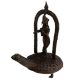 Brass Lord Krishna Statue Standing On Turtle Playing Flute