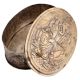 Oval Ganesh Engraved Floral Design Box