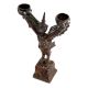 Brass Garuda Statue With Two Candle Holders