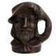 Pirate Head Mug Shaped Brass Pen Holder