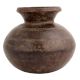 Rustic Engraved Horizontal Lines Water Storage Pot