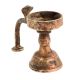 India Brass Oil Lamp With Cobra Head With Long Handle