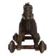 Engraved Brass Horse Figurine Temple Toy