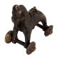 Detailed Figurine Of Brass Toy Horse on Wheel Pull Toy