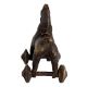 Detailed Figurine Of Brass Toy Horse on Wheel Pull Toy