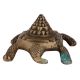 Brass Shree Mantra on Tortoise Back Good Luck Statue