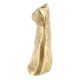 Brass Wild Cat Statue Sitting For Home Decoration