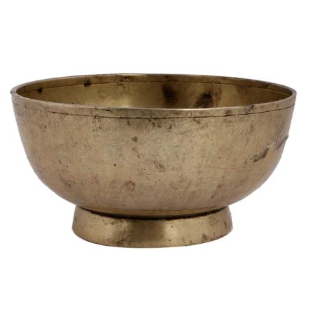 Used Brass Serving Bowl For Decoration