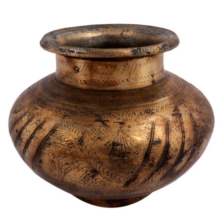 Indian Handmade Brass  Holy Water Pot