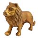 Brass Metal Figurine Standing Lion For Decoration
