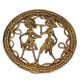Brass Dhokra Wall Art Hanging Tribal Man And Woman
