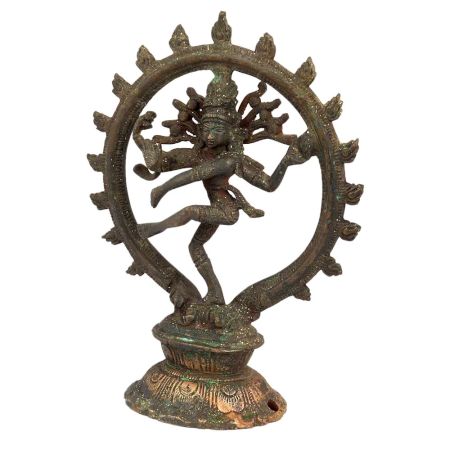 Brass Natraja Statue With Decorative Arch