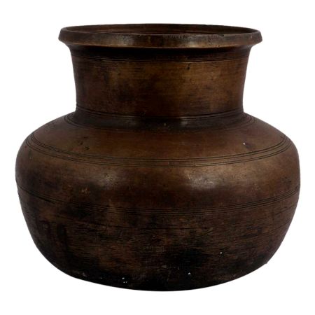 Hindu Broad Brass Water Pot