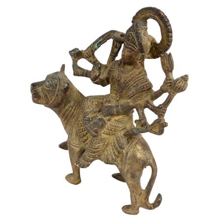 Brass Ashtabhuja Goddess Durga Statue