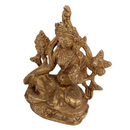 Beautiful Hand Crafted Brass Tara Devi Idol Statue