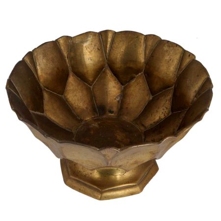 Brass Serving Cup Or Bowl On Stand For Home Decorative
