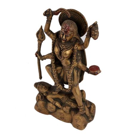 Indian Deity Brass Ma Kali Statue