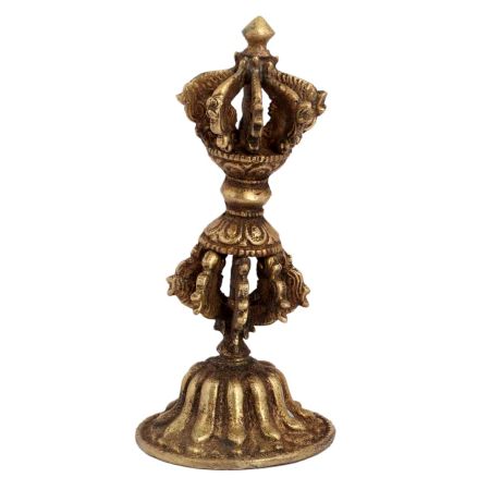Brass Tibet Dorje Phurba On Stand Showpiece