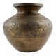 Brass Lota Pot Hand With Engraved With God Images And  Floral Motifs