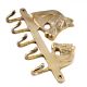 Golden Brass Two Horse Head Coat Key Hook  Hanger
