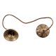 Brass Clash Cymbals or Manjeere Carved Tibetan Design