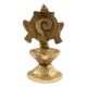 Religious Shankha Chakra Design Oil Lamp Diya For Festival