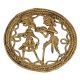Brass Dhokra Art Wall Hanging  Man And Women Holding Hand
