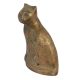 Handmade Brass Sitting Cat Home Decoration Statue